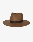Zoe Straw Fedora in Brown by Janessa Leone