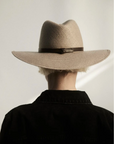 Judith Straw Fedora in Taupe by Janessa Leone