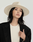 Jude Straw Fedora in Bleach by Janessa Leone