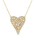 Kaleidoscope Diamond Heart Necklace by Leela Grace Jewelry