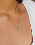 Kaleidoscope Diamond Heart Necklace by Leela Grace Jewelry