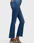 Barbara High-Rise Bootcut Crop in Pleasant by Hudson