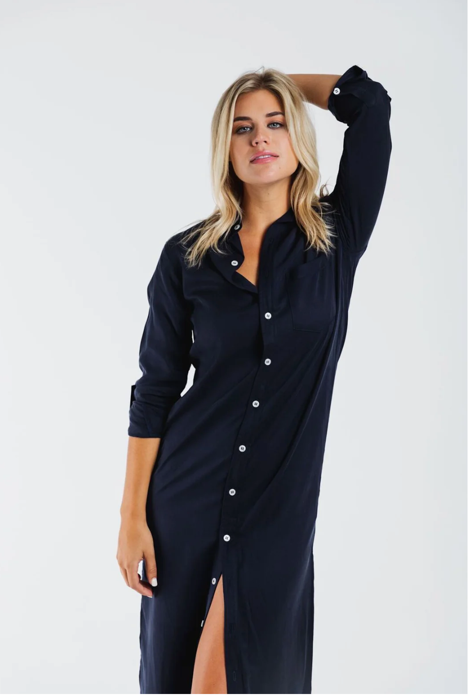 Tencel Maxi in Navy by Emily Phillips