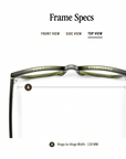Miklos Readers in Heritage Green by Caddis