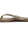 Sunbeam Leather Flip Flop in Platinum by Beek