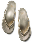 Sunbeam Leather Flip Flop in Platinum by Beek