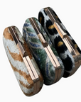 Silk Velvet Ikat Box Clutch