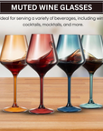 Shatterproof Acrylic Wine Glasses- Set of 4