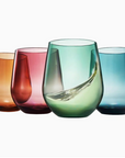 Shatterproof Tritan Stemless Wine Glasses - Set of 4