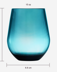 Shatterproof Tritan Stemless Wine Glasses - Set of 4