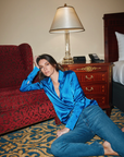 Daria French Blouse in Lapis Blue by Catherine Gee