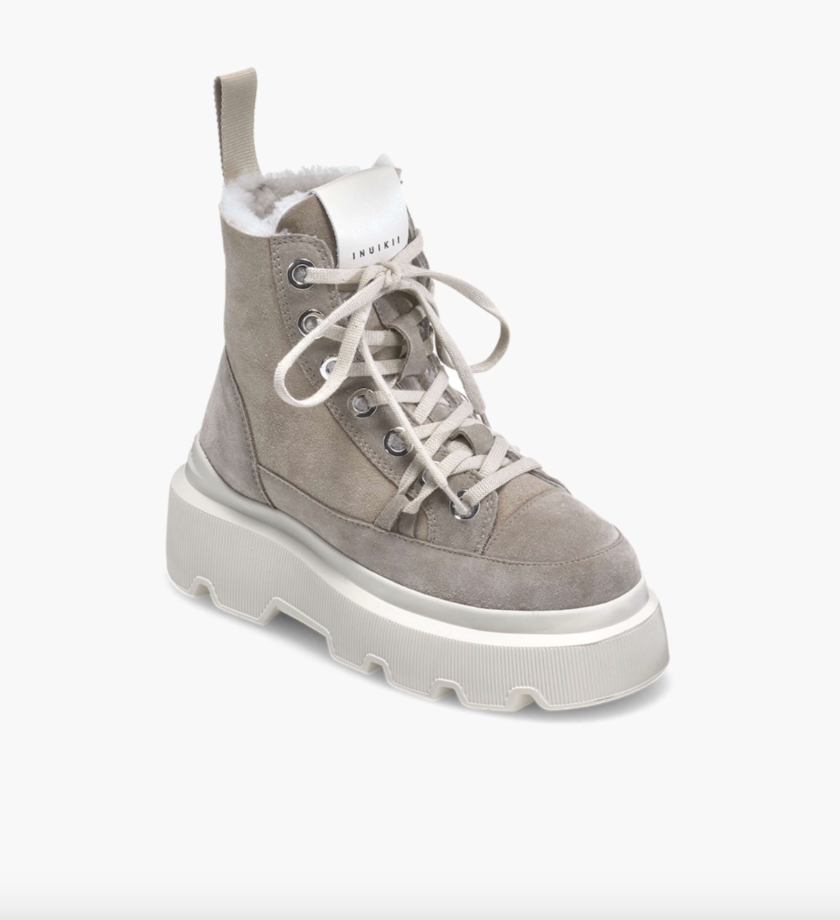 Matilda Shearling in Light Beige by Inuikii