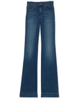Kyle 5-Pocket Low-Rise Flare Jean in Medium Wash by Ramy Brook