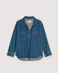 Tencel Woman Shirt in Blue Denim by The New Society
