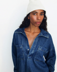 Tencel Woman Shirt in Blue Denim by The New Society