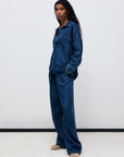 Tencel Woman Pant in Blue Denim by The New Society