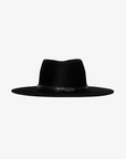 Beck Wool Fedora in Black by Janessa Leone