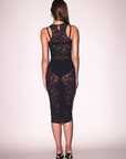 Le Stretch Lace Racer Tank Dress by Fleur Du Mal