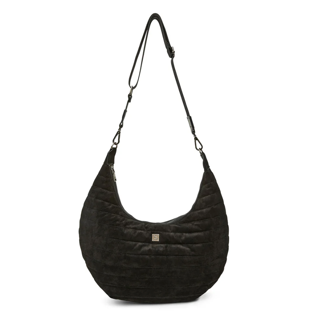 Moonstruck Bag in Black Suede by Think Royln