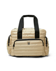 Voyager Travel Bag in Blonde Patent by Think Royln