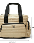 Voyager Travel Bag in Blonde Patent by Think Royln