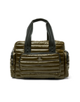 Voyager Travel Bag in Shiny Olive by Think Royln
