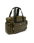 Voyager Travel Bag in Shiny Olive by Think Royln