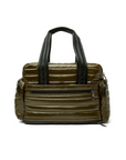 Voyager Travel Bag in Shiny Olive by Think Royln