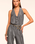 Ginger Sparkle Knit Halter Jumpsuit by Ramy Brook