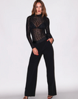 Flocked Leopard Bodysuit by Fleur Du Mal