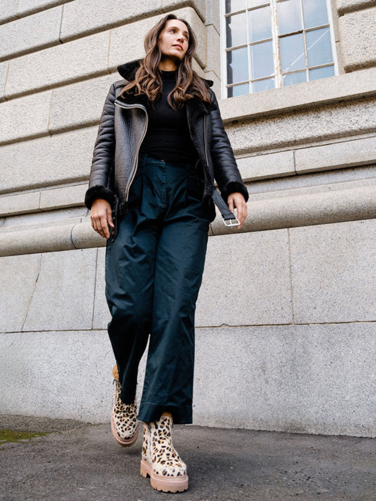 Setsu 3.0 in Beige Leopard Pony by Laidback London