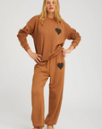 Heart Sweatpants in Ginger by SPRWMN