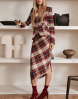 Asymmetrical Skirt in Plaid by Smythe