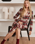 Asymmetrical Skirt in Plaid by Smythe