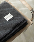 The Siempre Recycled Blanket in Speakeasy Charcol by Blacksaw