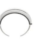 Luna Cuff in Silver with Black Diamond Detail by Wyld Box