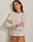 Maren Crew Neck in Ivory by Pharaoh