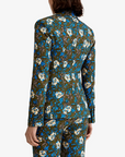 Seamed Blazer in Floral Olive by Smythe