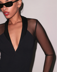 The Tuxedo Bodysuit by Fleur Du Mal