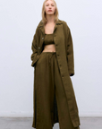 Melissa Trench in Earthy Olive by The New Society