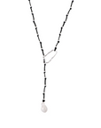 Carina Adjustable Suede and Freshwater Pearl Baroque Necklace