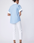 Lynn DC Shirt in Poolside Stripe by Kal Rieman