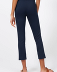Pintuck Slit Capri in Navy by Kal Rieman