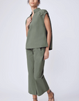 Jodie Gather Cap Sleeve in Cactus by Kal Rieman