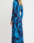 Waist Knot Dress in Navy Graphic by Smythe