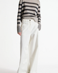 Odette Striped Knit Sweater by Saint Art