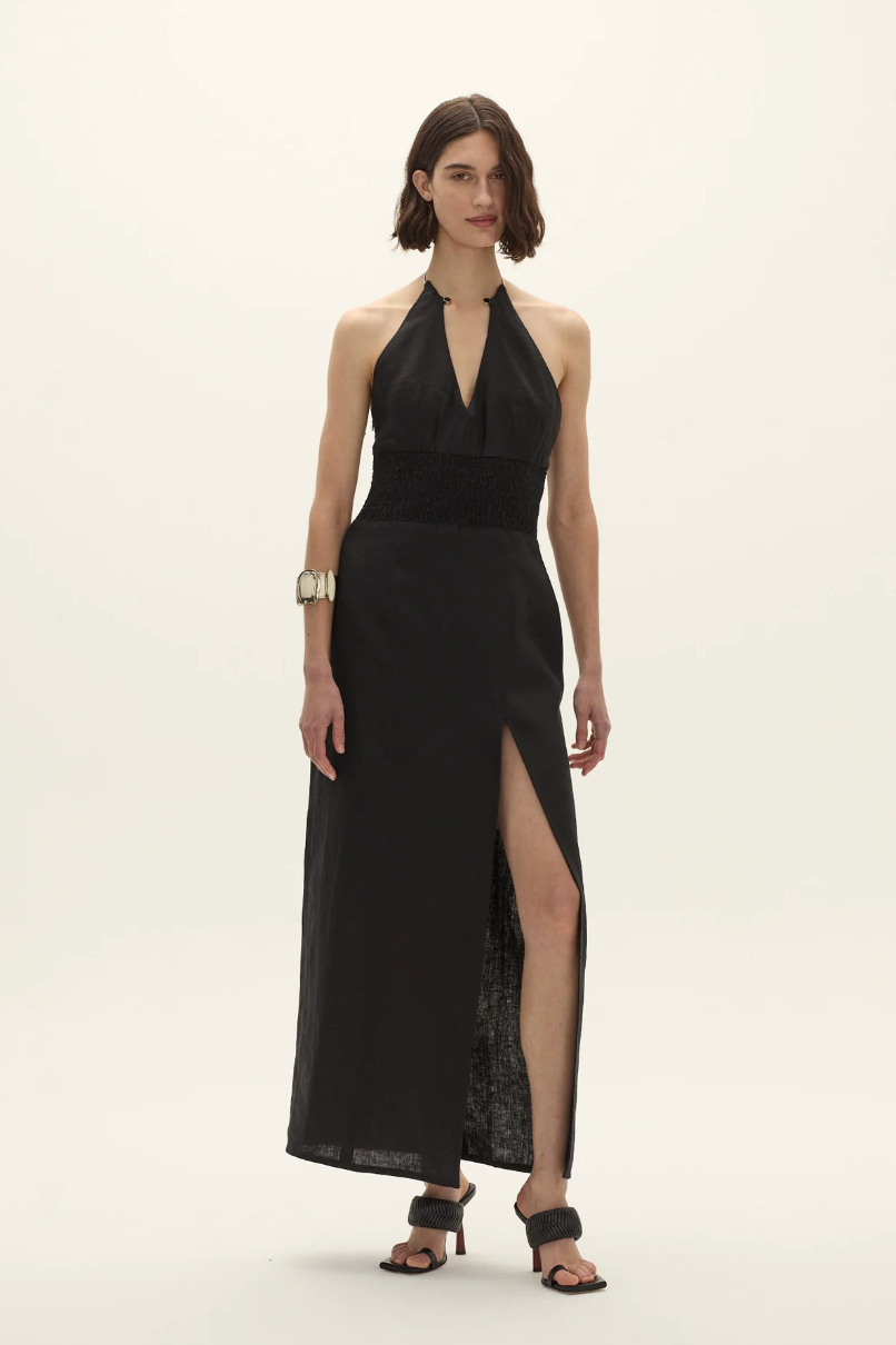 Cerro Linen Dress by Curatoria