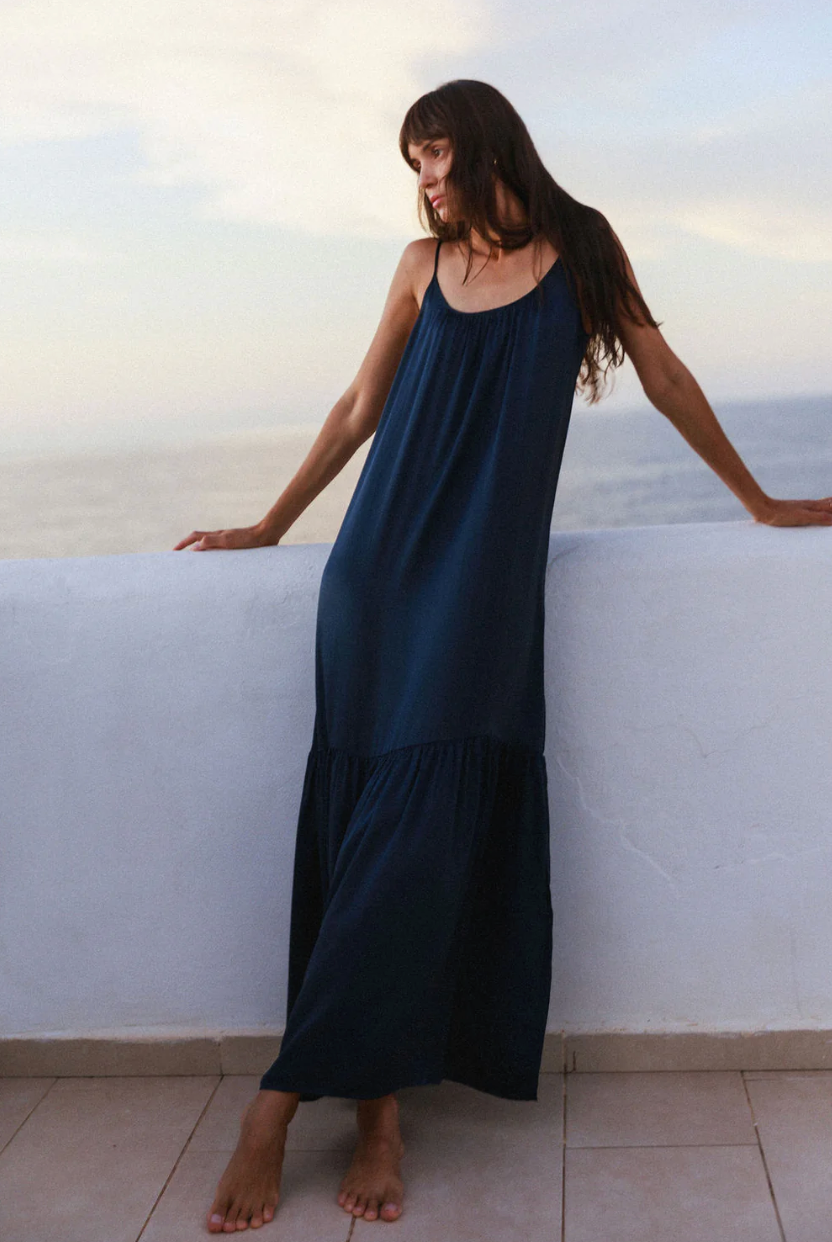 princess polly baby blue dress Luxe Enchant Maxi Dress in Navy