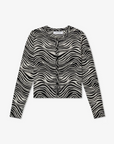 Cashmere Baby Cardigan in Zebra by SPRWMN