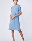 Phoenix Cape Dress in Sky by Kal Rieman
